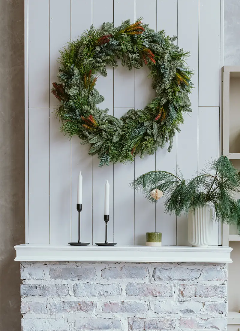 Couronne de Noël en sapin