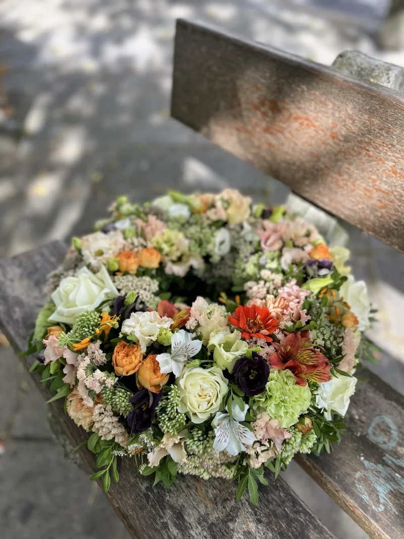 Couronne de fleurs de deuil Monsieur Fleur