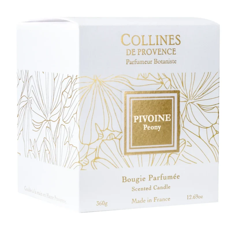 Bougie Pivoine Collines de Provence Monsieur Fleur