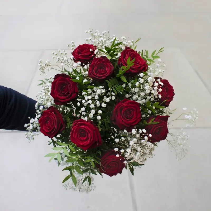 Bouquet Red Love St-Valentin Roses rouges Monsieur Fleur